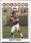 2008 Matt Ryan Topps ROOKIE RC #331 Atlanta Falcons 1