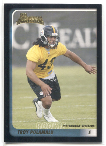 2003 Troy Polamalu Bowman ROOKIE RC #257 Pittsburgh Steelers HOF