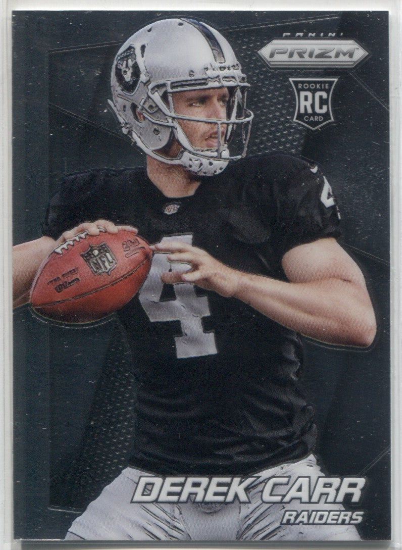 2014 Derek Carr Red Yellow good Prizm RC