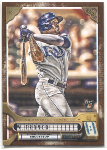 2022 Wander Franco Topps Gypsy Queen BURNT UMBER ROOKIE 127/399 RC #299 Tampa Bay Rays