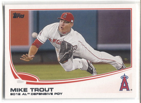 2013 Mike Trout Topps #536 Anaheim Angels 1