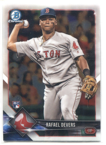 2018 Rafael Devers Bowman Chrome ROOKIE RC #8 Boston Red Sox 1