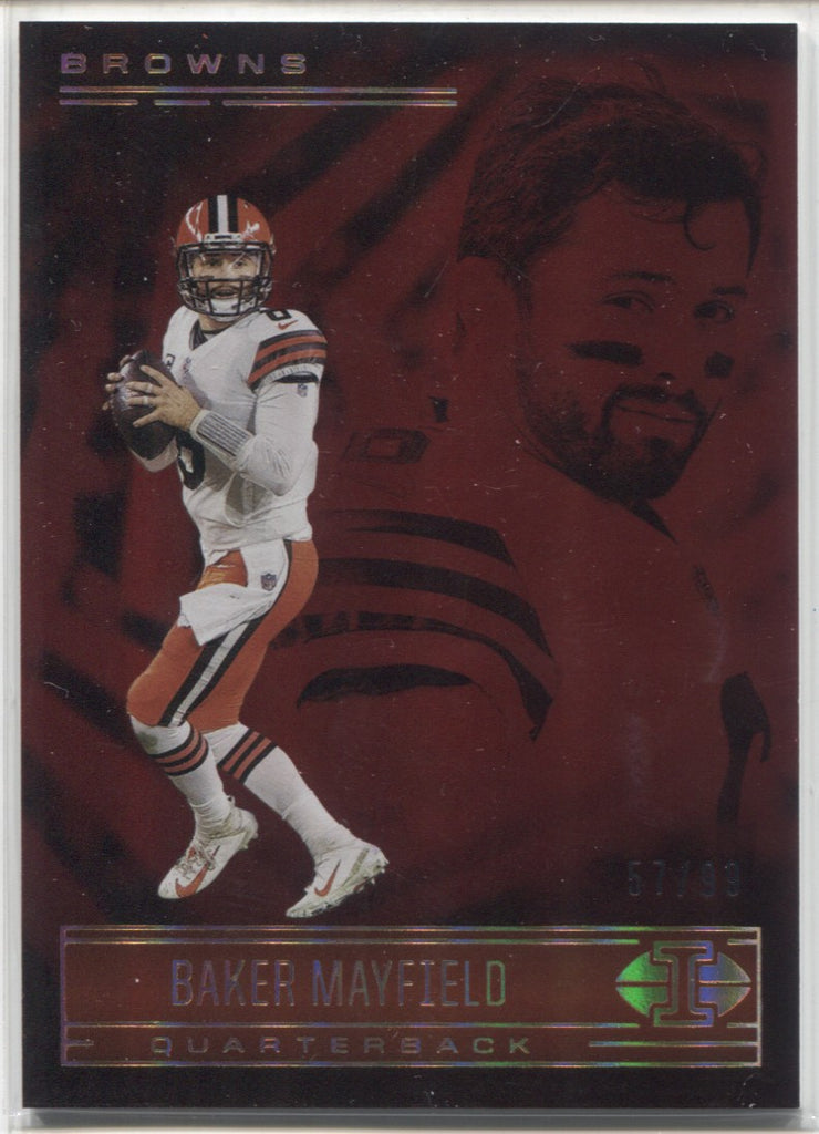 2021 Baker Mayfield Panini Illusions RED 57/99 #42 Cleveland Browns