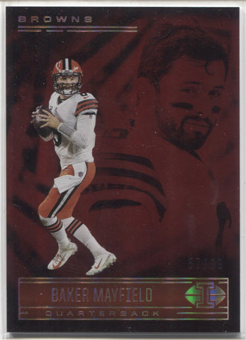 2019 Prestige Stars of the NFL Xtra Points Blue Jersey MEM #22 Baker  Mayfield Cleveland Browns Official Panini Football Trading Card