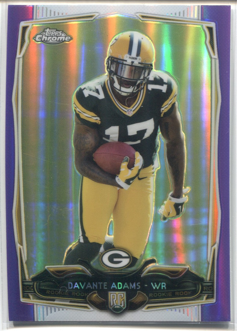 Davante Adams 2014 Topps Chrome Mini Autograph Rookie Card #114