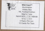 2022 Wild Card Alumination NIL Football Hobby, 12 Box Case