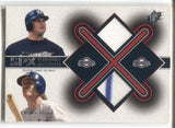 2001 Robin Yount Jeromy Burnitz Upper Deck SPx WINNING MATERIALS DUAL JERSEY RELIC #JB-RY Milwaukee Brewers