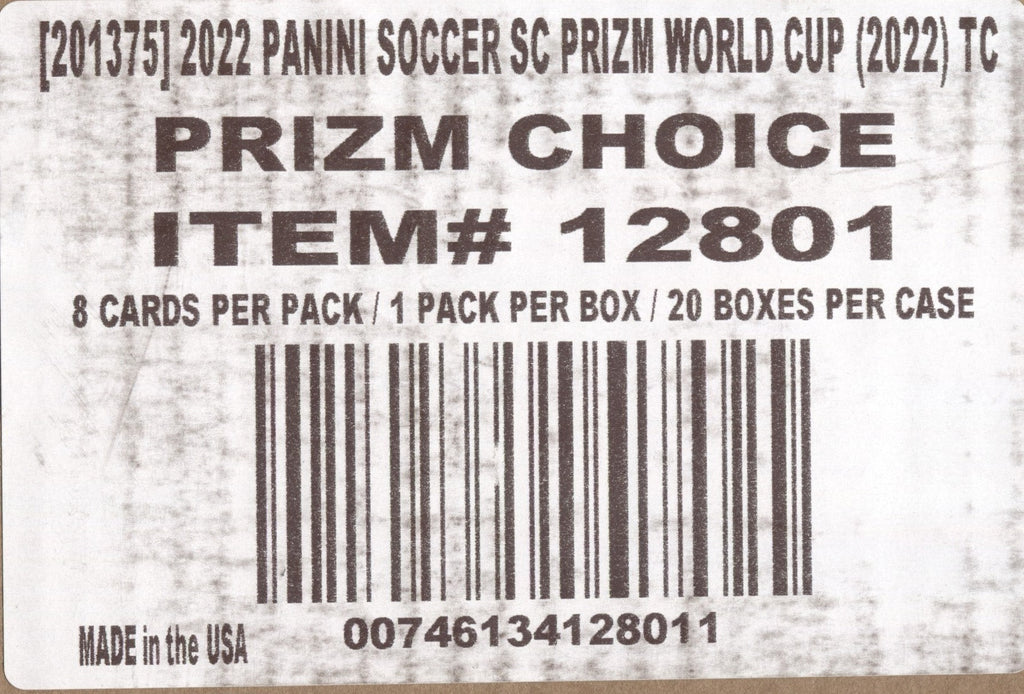 2022 Panini Prizm World Cup Soccer Blaster Box