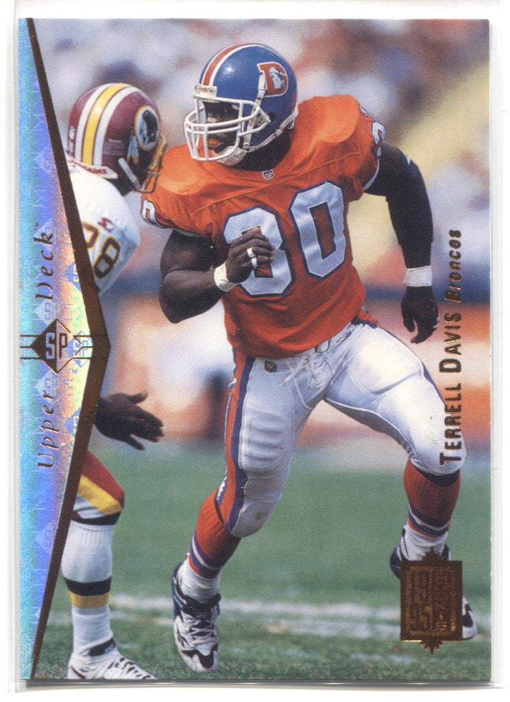 NFL Terrell Davis Signed Trading Cards, Collectible Terrell Davis