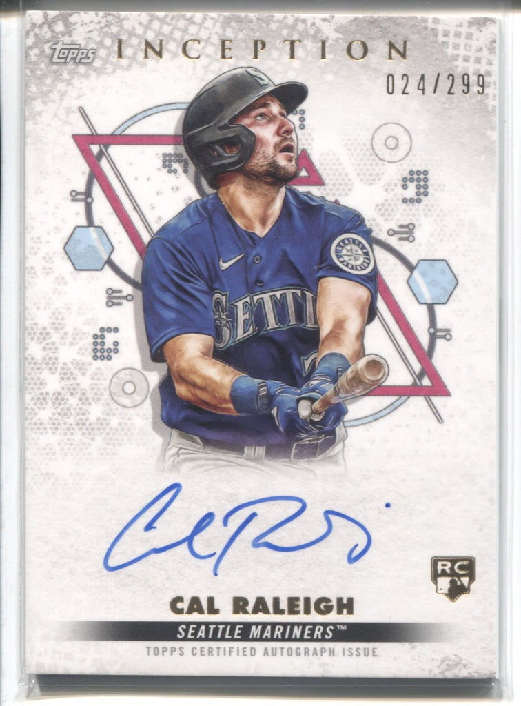 Cal Raleigh 2022 Topps Inception Rookies & Emerging Star Auto 087