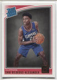 2018-19 Shai Gilgeous-Alexander Panini Donruss ROOKIE RC #162 Los Angeles Clippers 1