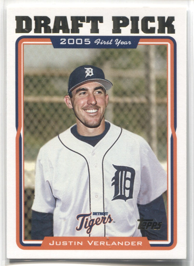 Justin Verlander Detroit Tigers Topps Signed Autographed Card 