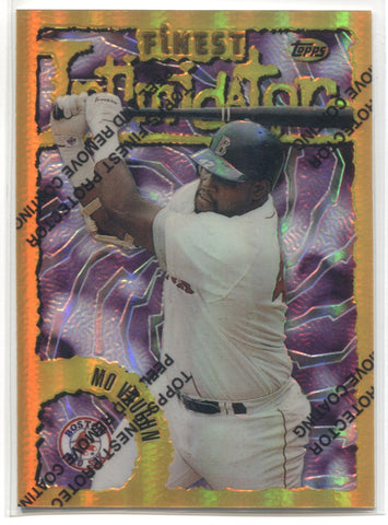 1996 Mo Vaughn Topps Finest INTIMIDATOR REFRACTOR #64 Boston Red Sox