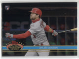 2021 Dylan Carlson Topps Stadium Club Chrome ROOKIE REFRACTOR 1991 DESIGN VARIATION RC #50 St. Louis Cardinals 2