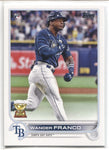 2022 Wander Franco Topps Series 1 ROOKIE RC #215 Tampa Bay Rays 4