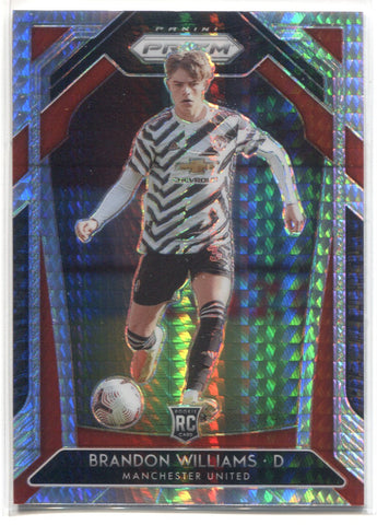 2021-22 Brandon Williams Panini Prizm EPL HYPER ROOKIE RC #3 Manchester United