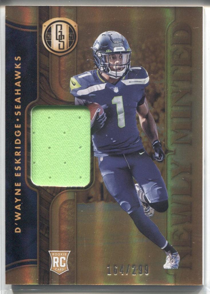 2021 D'Wayne Eskridge Panini Gold Standard NEWLY MINTED ROOKIE JERSEY