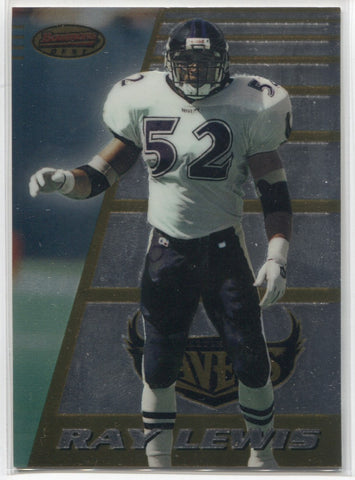 1996 Ray Lewis Topps Finest ROOKIE RC #164 Baltimore Ravens HOF