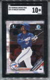 2019 Orelvis Martinez Bowman Chrome Prospects 1ST BOWMAN ROOKIE RC SGC 10 #BCP-69 Toronto Blue Jays 1463