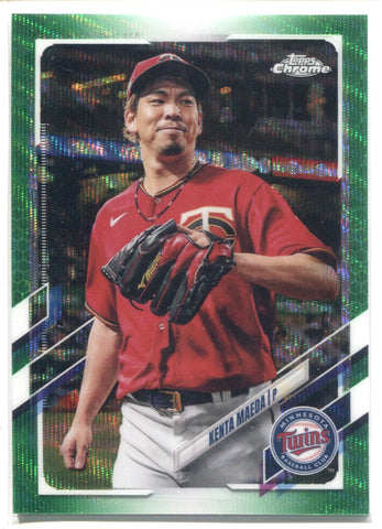 2021 Kenta Maeda Topps Chrome GREEN WAVE REFRACTOR 26/99 #171 Minnesota Twins