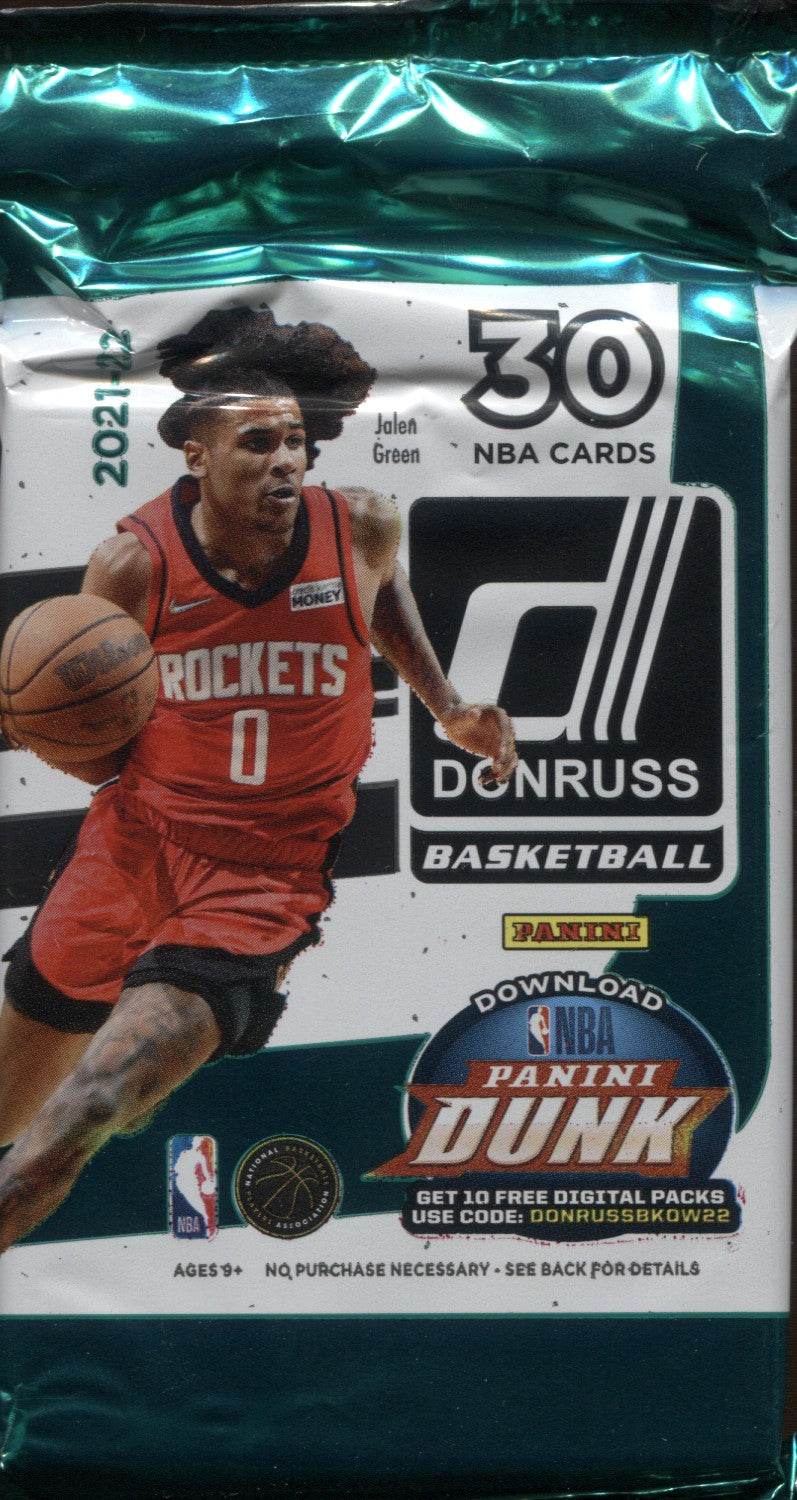 2020-21 Panini NBA Donruss Basketball Cello Pack - 1 Pack of 30 Cards