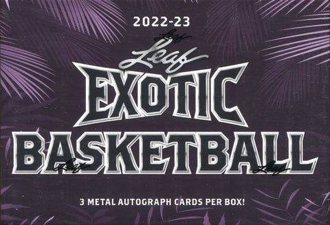 *HOLIDAY MANIA* 2022-23 Leaf Exotic Basketball Hobby, Box