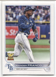 2022 Wander Franco Topps Series 1 ROOKIE RC #215 Tampa Bay Rays 28