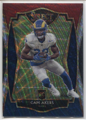 2020 Cam Akers Panini Select TRI-COLOR PREMIER LEVEL ROOKIE 042/199 RC #155 Los Angeles Rams