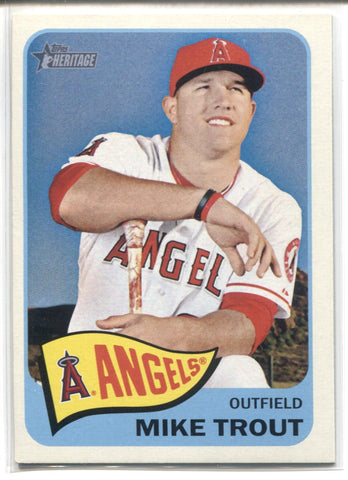 2014 Mike Trout Topps Heritage #250 Anaheim Angels