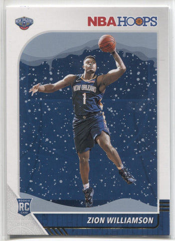 2019-20 Zion Williamson Panini Hoops WINTER ROOKIE RC #258 New Orleans Pelicans 1