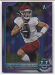 2022 Jake Haener Bowman University 1ST BOWMAN PURPLE REFRACTOR ROOKIE RC #78 Fresno State