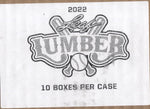2022 Leaf Lumber Baseball Hobby, 10 Box Case