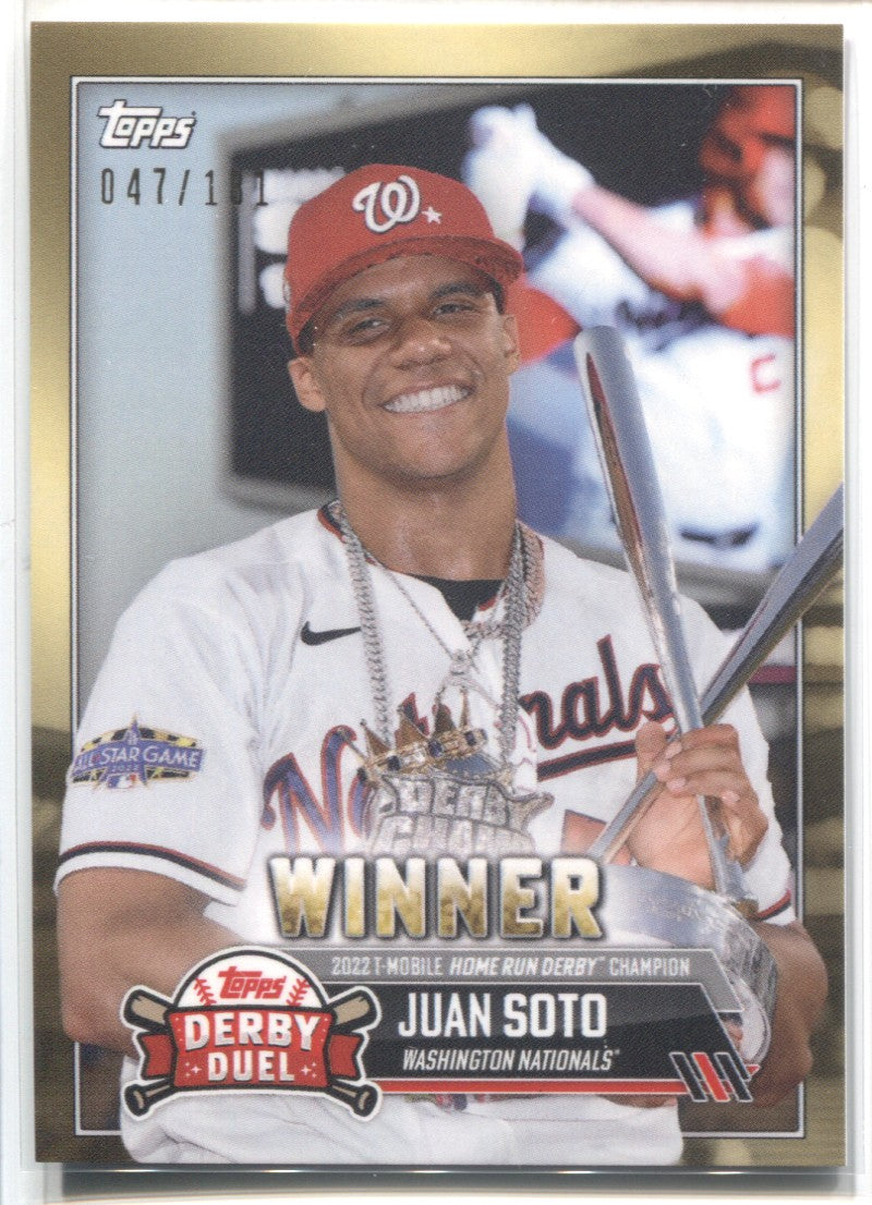 JUAN SOTO SIGNED 2022 T-MOBILE ASG HOME RUN DERBY CHAMP TOPPS NOW