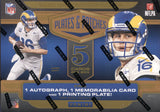 *LAST BOX* 2020 Panini Plates & Patches Football Hobby, Box