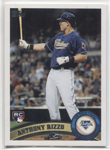 2011 Anthony Rizzo Topps Update ROOKIE RC #US55 San Diego Padres 1