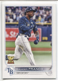 2022 Wander Franco Topps Series 1 ROOKIE RC #215 Tampa Bay Rays 10