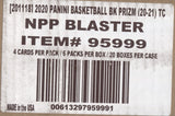 2020-21 Panini Prizm Basketball, 20 Blaster Box Case