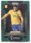 2022 Gabriel Martinelli Panini Prizm World Cup ROOKIE GREEN WAVE RC #29 Brazil