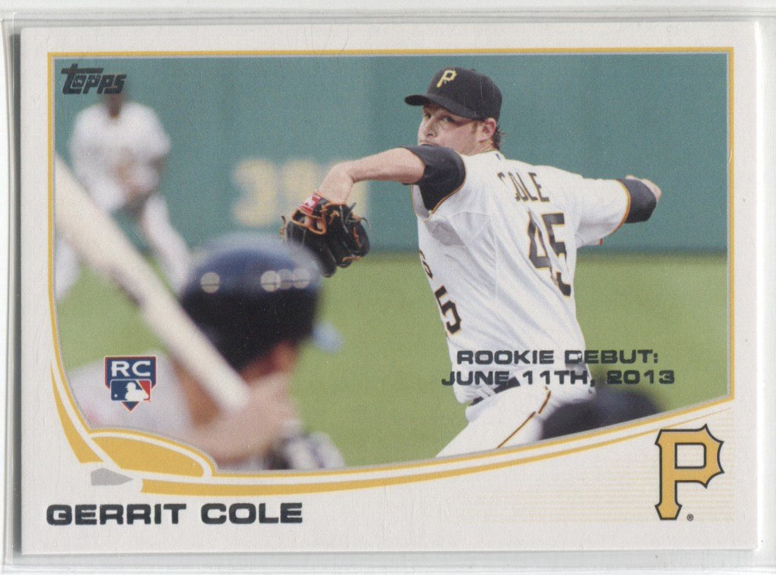 2022 Topps Series 1 Gerrit Cole Jersey Card 35th Anniversary