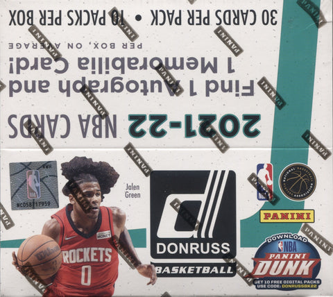 2021-22 Panini Donruss Hobby Basketball, Box