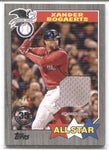 2022 Xander Bogaerts Topps Series 2 1987 ALL-STAR BLACK BAT RELIC 025/199 #87ASR-XB Boston Red Sox