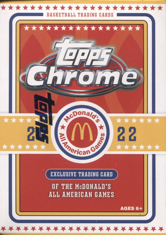 2022 Topps Chrome McDonald's All-American Basketball, Blaster Box