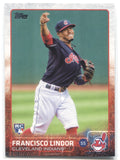 2015 Francisco Lindor Topps Update Series ROOKIE RC #US82 Cleveland Indians Guardians 2