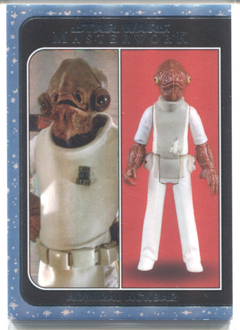 2021 Admiral Ackbar Topps Star Wars Masterwork OUT OF THE BOX BLUE 184/299 #OTB20 Return of the Jedi