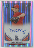 2014 Mike Mayers Bowman Chrome PROSPECT REFRACTOR AUTO 060/500 AUTOGRAPH #BCAP-MM St. Louis Cardinals