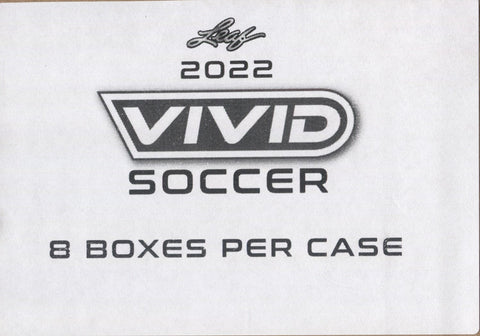 2022 Leaf Vivid Soccer Hobby, 8 Box Case