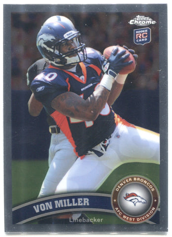 2011 Von Miller Topps Chrome ROOKIE RC #212 Denver Broncos 2