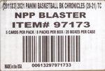 2020-21 Panini Chronicles Basketball, 20 Blaster Box Case