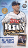 2022 Topps Archives Signature Series Retired Player Edition Baseball Hobby, Box