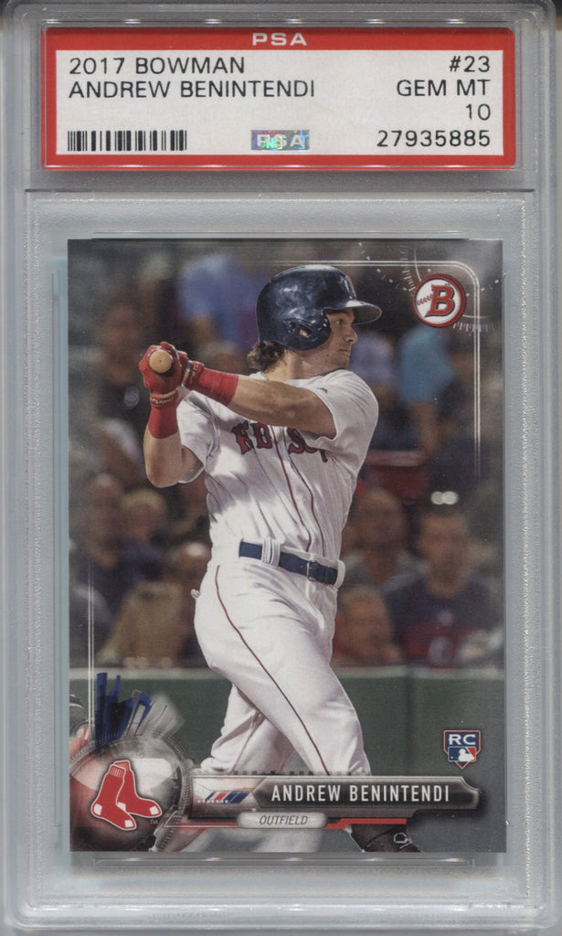 ANDREW BENINTENDI RC 2017 Bowman #23 Baseball Card - Boston Red Sox